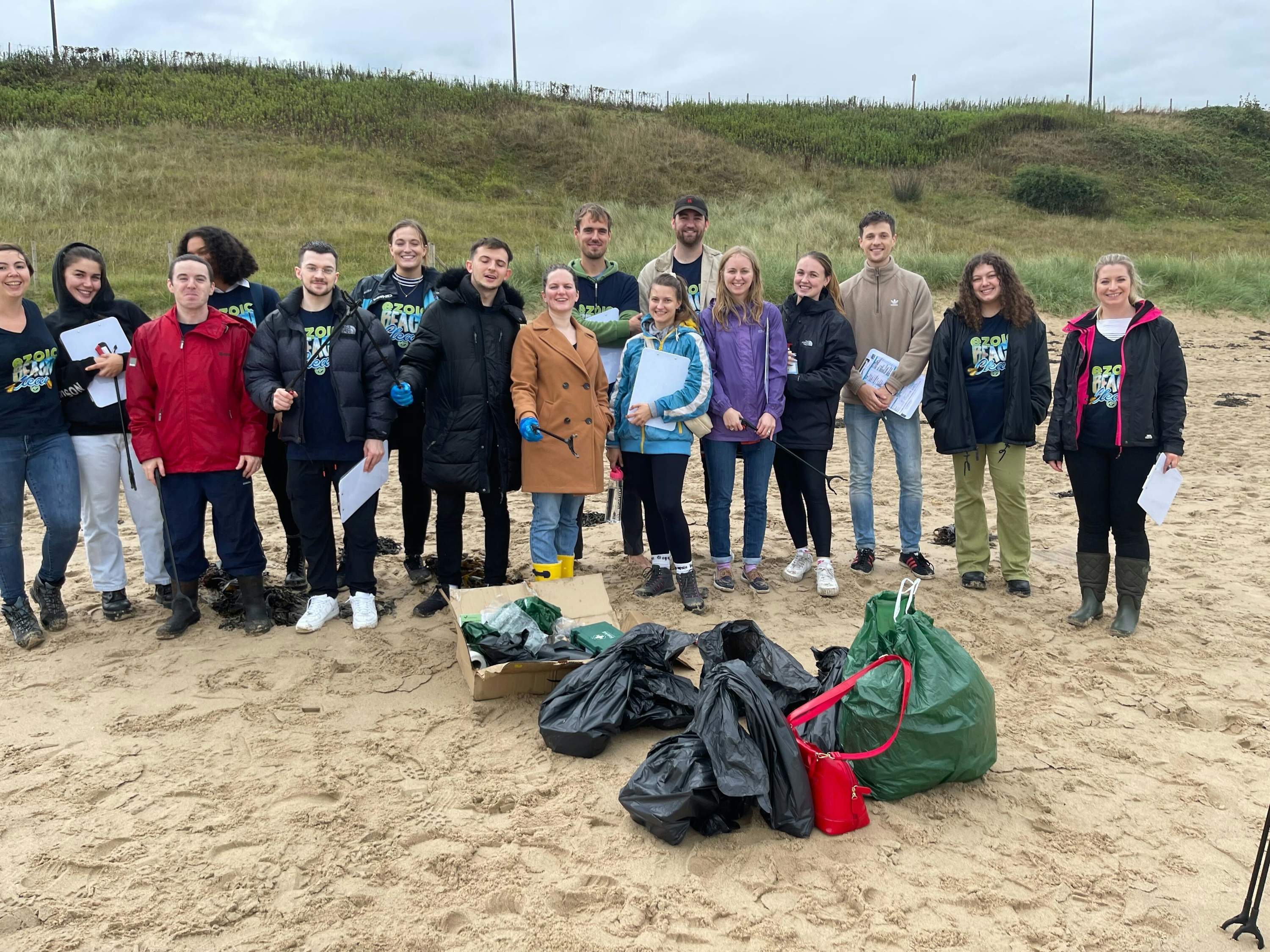 Newcastle beach clean up