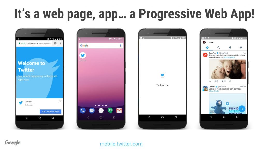 progressive web app search results