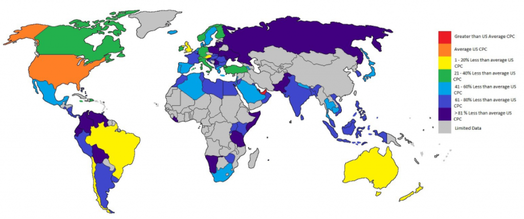 cpc rates for advertisers