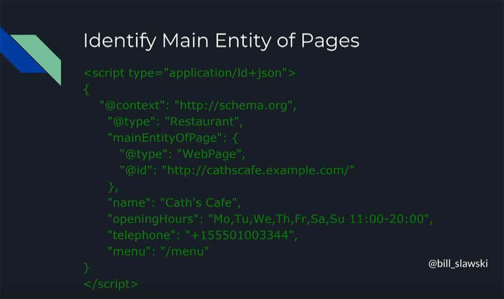 entities and google semantic search